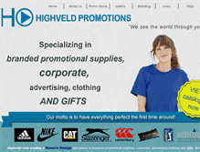 Tablet Screenshot of highveldpromotions.co.za